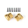 LEM9787-Axle cover, brass (8 grams) (2)/ 1.6x 12mm BCS (with threadlock) (8)