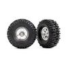 LEM9873-Tires &amp; wheels, assembled (chrome 1.0 ' wheels, Mickey Thompson Baja Pro Xs 2.4x1.0' tires) (2)