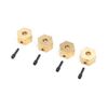 Hex Hubs, Brass (7g) (4): UTB18