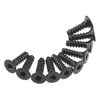 Hex Socket Tap Flat Head M3x10mm Blac k (10)