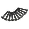 AXA468 Hex Socket Tap Flat Head M3x18 mm Black (10)