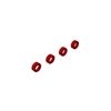 Aluminum Suspension Arm End Cap (Red) (4)