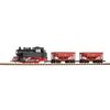 Coffret de départ G Train de marchandises BR 80 + 2 wagons pour le transport de matières en vrac.