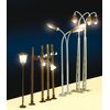 Lampe sur mât en bois à 1 flamme 90 mm