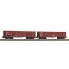Coffret de 2 wagons off. Wagon de marchandises Eas FS V avec chargement de sable