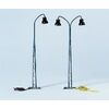 Lampe pour mât en treillis à 2 flammes 140 mm