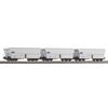 Coffret de 3 wagons pour le transport de matières en vrac Falns GATX Ep.VI