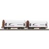Coffret de 2 wagons à bâche coulissante ZSSK Ep.VI