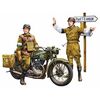 British BSA M20 Motorcycle w/Military Police Set