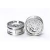 ARW10.54737-Matte Plated Silver Dish Wheels (26mm, +2)