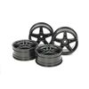 ARW10.54853-Med. Nar.5-Spoke Wheels (24mm,+2) 4 pcs black