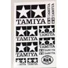 Logo TAMIYA autocollant blanc