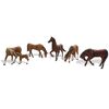 H0 Chevaux marron foncé