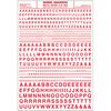 lettres gothiques rouges