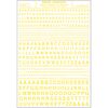 lettres gothiques jaunes