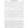 lettres gothiques argentées