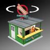 Stand de hot-dogs + enseigne (rotative)