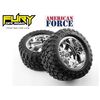 ARW24.CKR0506-AF Legend SS8 Plastic Wheels (Pre-glued) 2 pcs Fury Mountain M/T Tires
