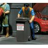 2 poubelles grises