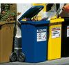 2 poubelles bleues