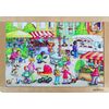 Rahmenpuzzle Markt