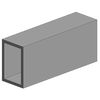 35cm rectangle creux opaque P-Styren 6.3x9.5mm (2pcs)