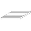 Platte  weiss  15x30cm  1.0mm fein geriffelt