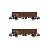 ÖBB 2 wagons de marchandises découverts ex Villach brun Ep.III