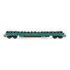 FS wagon porte-grume 4 essieux Res vert avec bobines de fil de fer Ep.VI
