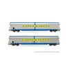 DB Coffret de 2 wagons à parois coulissantes CARGOWAGGOn argentés avec light weathering effecT Ep.IV