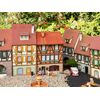 Maison à colombages avec vitrine Modèle en relief
