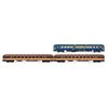 RENFE  3-teil. Set Costa Brava  blau Speisewagen + 2x Liegewagen in Estrella  Ep. IV