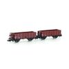 CFF 2 wagons de marchandises découverts L6 version acier Ep.IV