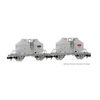 SBB 2 x 2-achsige Silowagen Ucs grau Ep.IV SWISS EDITION