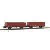 SBB Rungenwagen-Set (2Stk.) mit Holzwänden Typ Fbk SWISS EDITION