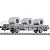 SBB Flachwagen grau Typ Fs mit Blechrollen SWISS EDITION