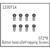 Tête de bouton Vis autotaraudeuses ST2*8 (8) - Khamba