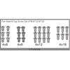 Flat Head & Cap Screw Set 4*8/4*12/4*16