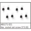Hex. Socket Set Screw M3*3 (8)