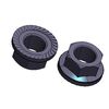 4mm Serrated Wheel Nut (black, 8pcs.)