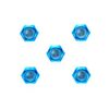 3mm Thin ALU Lock Nut blue (5)