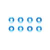 3mm ALU Washer blue (8)