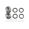 CR-01 40 Metal Plated Wheels 2pcs