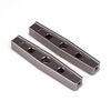 Gmade GS01 Machined M3 54mm Upper Link (2) (Titanium Gray)