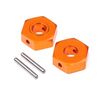 ALUMINUM HEX HUB 12MM (REAR/2PCS)