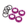 ALUMINUM SHOCK SPRING ADJUST NUT (PURPLE/4PCS)