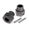 BAJA 5B 2.0 - WHEEL HEX HUB 24x27mm (GUNMETAL/2Stk)