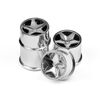 Q32 - Super Star Wheel Set (Chrome/4pcs)