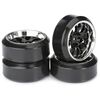 Train de roues Drift LP  Comb/Profile C  noir/chromé 1/10ème (4pcs)