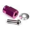 ALUMINUM WIDE HEX HUB 24mm (PURPLE)